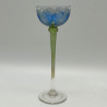 A Pair Fritz Hecker Enameled Flower Form Liqueur Glasses