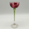 A Pair Fritz Hecker Enameled Flower Form Liqueur Glasses