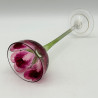 A Pair Fritz Hecker Enameled Flower Form Liqueur Glasses