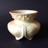 Royal Worcester Porcelain Blush Ivory Leaf Form Vase
