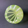 Vaseline Glass Lamp Shade, Strip Pattern with Fitting