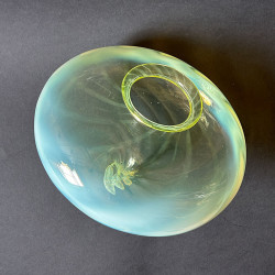 Arts and Crafts Vaseline Glass Large Pendant Lamp