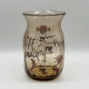 Emile Galle Enamelled Glass Vase Decorated  with Thistles