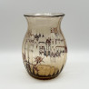 Emile Galle Enamelled Glass Vase Decorated  with Thistles