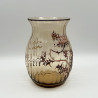 Emile Galle Enamelled Glass Vase Decorated  with Thistles