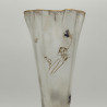 French Art Nouveau Legras Mont Joye Enameled Glass Vase Violet
