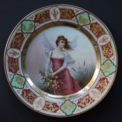 Vienna Porcelain Cabinet Plate hand painted an...