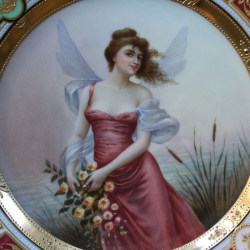 Vienna Porcelain Cabinet Plate hand painted an Eintagsfliege