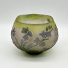 Emile Galle Cameo Glass Bowl Decorated with Flowers