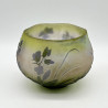 Emile Galle Cameo Glass Bowl Decorated with Flowers