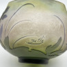Emile Galle Cameo Glass Bowl Decorated with Flowers