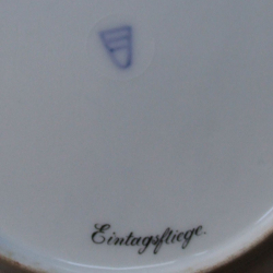 Vienna Porcelain Cabinet Plate hand painted an Eintagsfliege