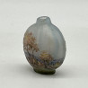 Daum Frere Miniature Glass Landscape Autumn Scene