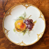 A Pair of KPM Berlin Cabinet Plates Hand Painted with Fruits