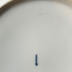 A Pair of KPM Berlin Cabinet Plates Hand Painted with Fruits
