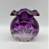 Legras Mont Joye Enamelled Glass Vase Decorated with Anemone