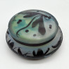 Emile Galle Cameo Glass Box and Cover, Designed Pond Scene and Dragonfly