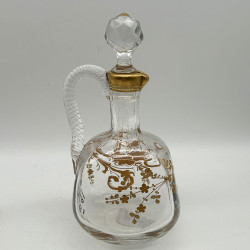 Old Baccarat Glass Liqueur Set, Comprising 1decanter, 6 Liqueur Glasses, 1 Tray