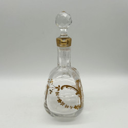 Old Baccarat Glass Liqueur Set, Comprising 1decanter, 6 Liqueur Glasses, 1 Tray