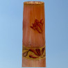 Daum Freres Cameo and Enamelled Glass Decorated with Tulips