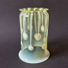 Arts & Crafts John Walsh Walsh Vaseline Ceiling Pendant Lamp with Teardrop Pattern