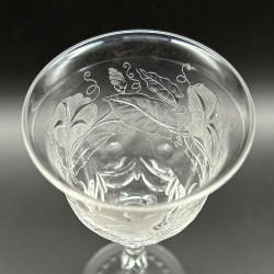 Thomas Webb & Sons Set of Six Liqueur Glasses Intaglio Cut with Morning Glory