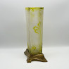 Art Nouveau Period Baccarat Cameo Glass Vase with Metal Vase