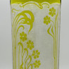 Art Nouveau Period Baccarat Cameo Glass Vase with Metal Vase