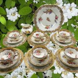 Hemmersley China part Tea Set, Decorated with...