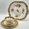 Hemmersley China part Tea Set, Decorated with Bouquets