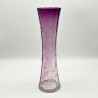 Moser Karlsbad Glass Vase Hand Cut Engraving with Tulips