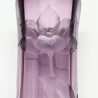 Moser Karlsbad Glass Vase Hand Cut Engraving with Tulips