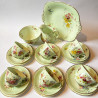 Royal Worcester Porcelain Part Tea Service Hand Painted Flowers
