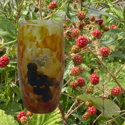 Daum Freres Vase, Mottled Ground and Cameo...