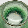 Daum Freres Glass Vase, Graduated Green Ground, Acid Etched Overlaid with Gui