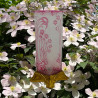 Art Nouveau Baccarat Cameo Glass Japanism Vase with Metal Base