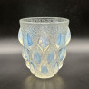 Rene Lalique Clear and Opalescent Glass Rampillion Vase