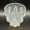 Rene Lalique Clear and Opalescent Glass Rampillion Vase
