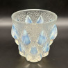 Rene Lalique Clear and Opalescent Glass Rampillion Vase