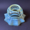 James Powell & Sons Arts & Crafts Vaseline Glass Ceiling Lamp with Pattern