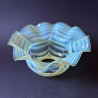 James Powell & Sons Arts & Crafts Vaseline Glass Ceiling Lamp with Pattern