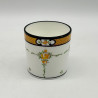 Minton Porcelain Six  Demitasse Set,  Hand Painted Rose Garlands with Enameled Leave