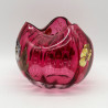 Legras Mont Joys Glass Vase, Enameled with Pansies