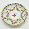 Dresden Set of Five Cups and Saucers, Hand Painted with Garlands