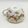 Dresden Set of Five Cups and Saucers, Hand Painted with Garlands