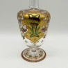 Moser Liquor Glass Set, Beautifully Enameled Floral Motives with Gilded