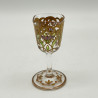 Moser Liquor Glass Set, Beautifully Enameled Floral Motives with Gilded