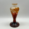 Emile Galle Cameo Glass Table Lamp Decorated with Grape and Vine