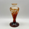 Emile Galle Cameo Glass Table Lamp Decorated with Grape and Vine