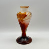 Emile Galle Cameo Glass Table Lamp Decorated with Grape and Vine
